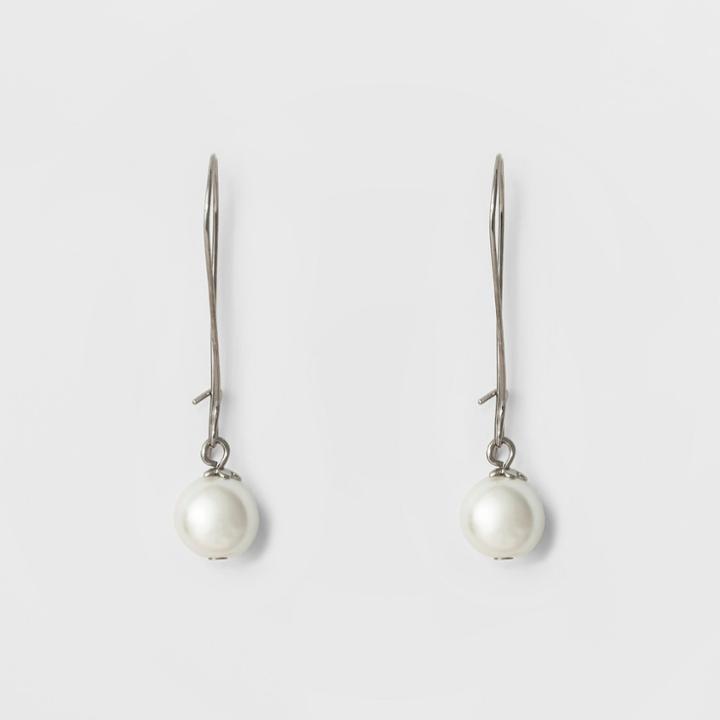Women's Drop Earring With Pearl - A New Day
