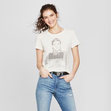 Women's Elvis Presley Draft Pick Short Sleeve Graphic T-shirt (juniors') Ivory