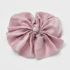 Metal Jumbo Satin Fabric Bow Barrette - Wild Fable Pink