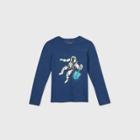 Boys' Long Sleeve Hanukkah Dreidel Graphic T-shirt - Cat & Jack Blue