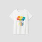 Women's Plus Size Short Sleeve 'creative' Graphic T-shirt - Cat & Jack White