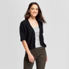 Women's Short Sleeve Cardigan - A New Day Black