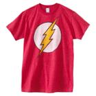 Dc Comics Men's The Flash Logo T-shirt - Red