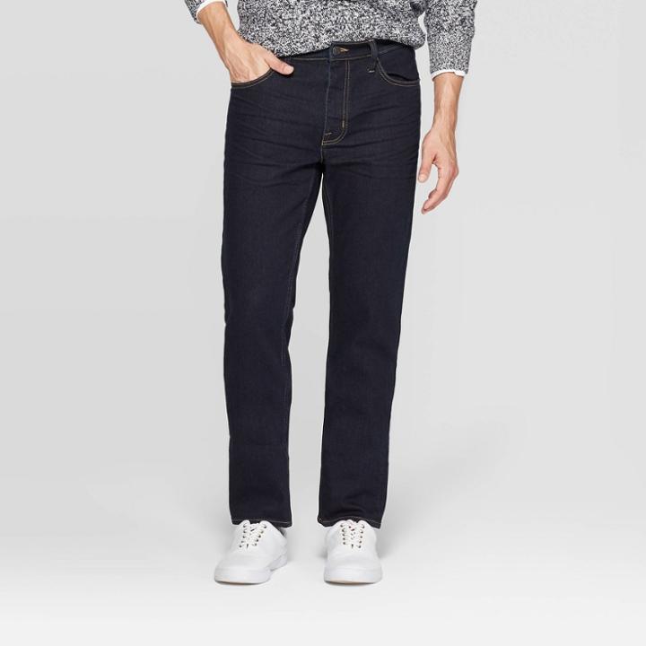 Men's Slim Fit Jeans - Goodfellow & Co Deep Navy 34x30, Men's, Deep Blue