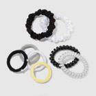 Assorted Hair Tie Set 8pc - Wild Fable Black/white