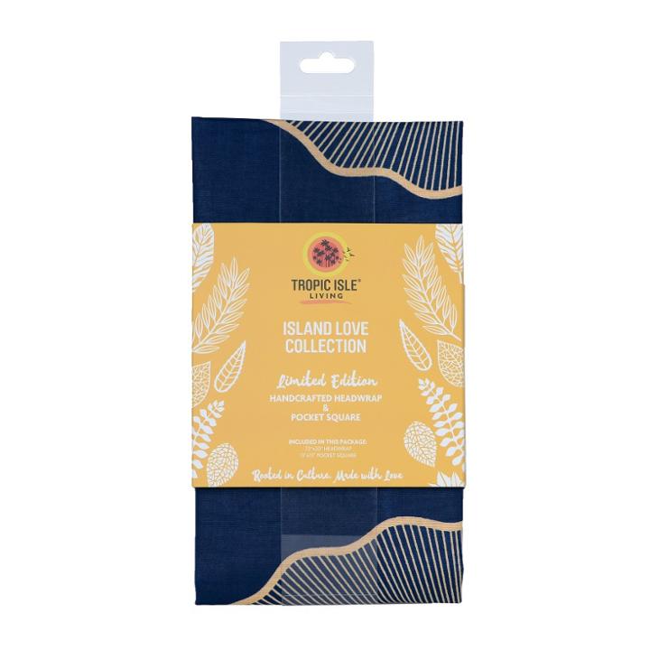 Tropic Isle Living Island Love Collection Limited Edition Handcrafted Headwrap & Pocket Square, Kids Unisex,