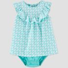 Baby Girls' One Piece Fish Romper - Just One You Made By Carter's Blue Newborn