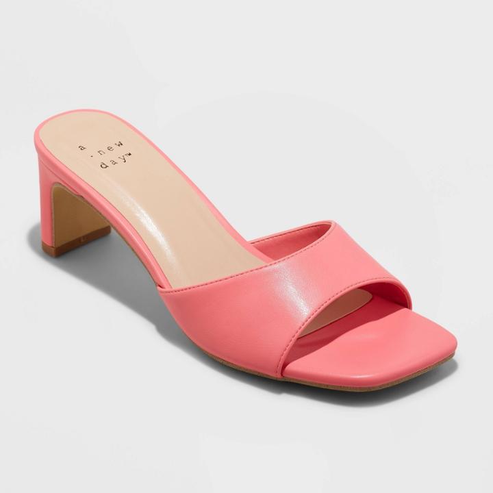 Women's Lindie Pumps - A New Day Pink