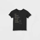 Toddler Boys' 'do What Makes Your Soul Shine' Short Sleeve T-shirt - Art Class Black