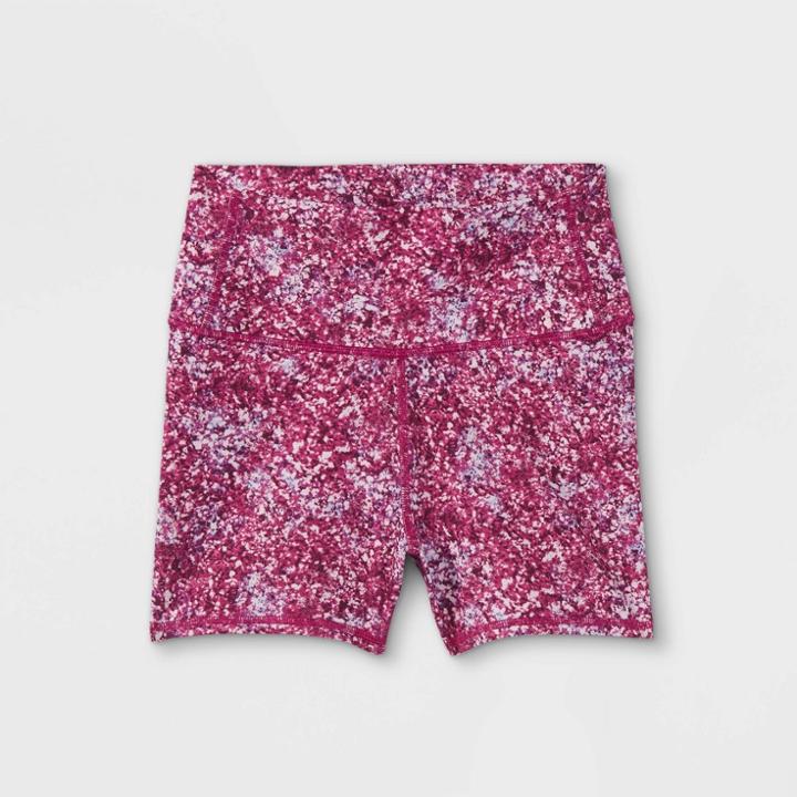 Girls' High-rise Tumble Shorts - All In Motion Plum Purple