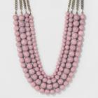 Sugarfix By Baublebar Bold Beaded Statement Necklace - Light Pink, Girl's