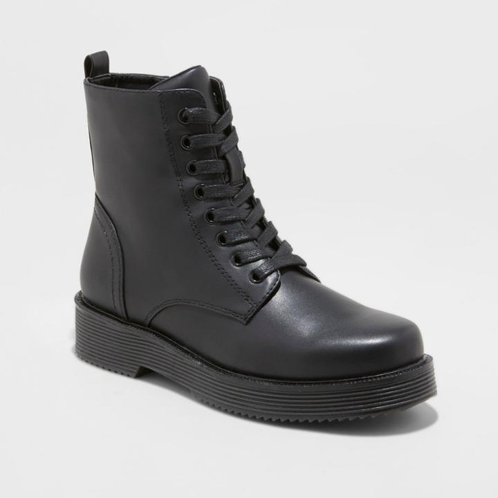 Women's Dayton Combat Boots - Wild Fable Black