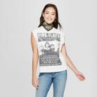 Junk Food Women's Pink Floyd Sleeveless Graphic T-shirt - White