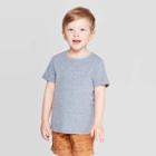 Toddler Boys' Snow Jersey Roll Cuff T-shirt - Cat & Jack Navy