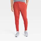 Men's Big & Tall Knit To Woven Jogger Pants - All In Motion Red Xxxl