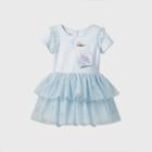 Disney X Pippa & Julie Toddler Girls' Pippa And Julie Disney Elsa Short Sleeve Tutu Dress - Blue