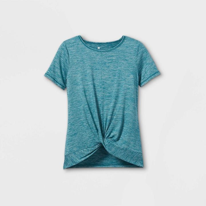 Girls' Short Sleeve Studio T-shirt - All In Motion Teal