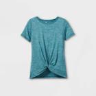 Girls' Short Sleeve Studio T-shirt - All In Motion Teal