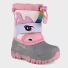 Toddler Girls' Leva Unicorn Winter Boots - Cat & Jack White