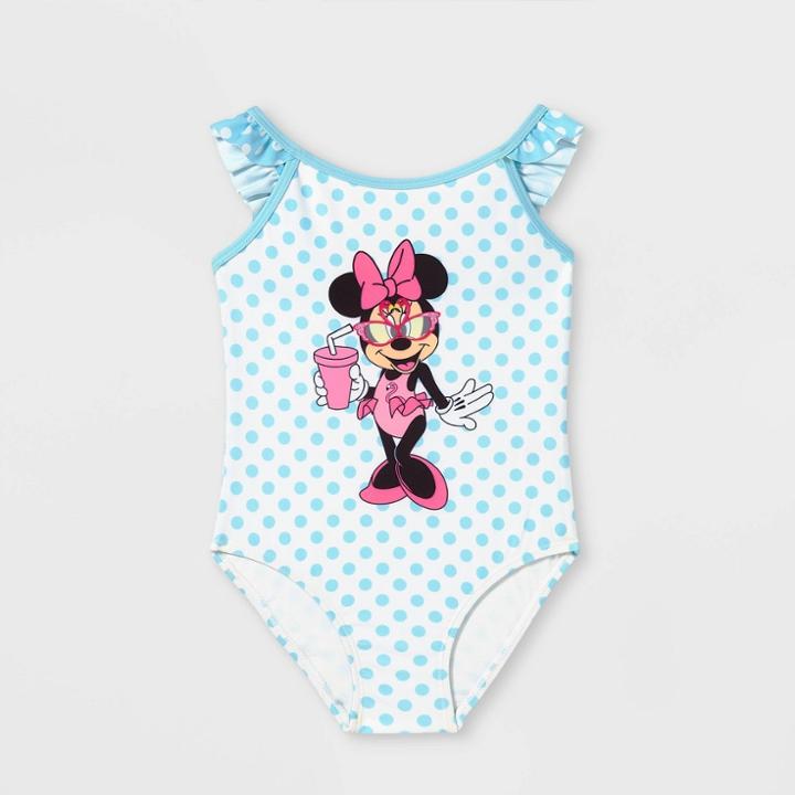 Minnie Mouse Toddler Girls' Disney Minnie One Piece Swimsuit -