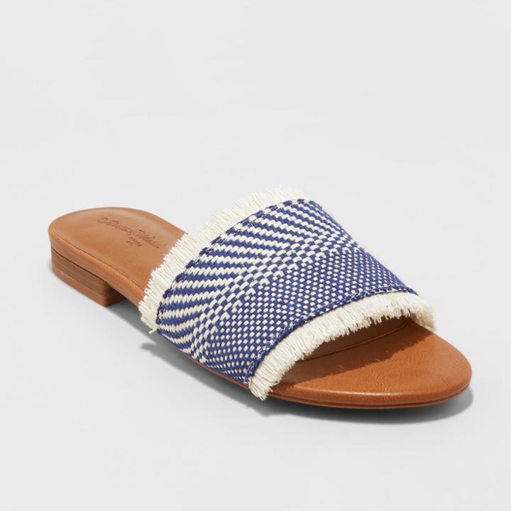 Women's Yvette Woven Slide Sandals - Universal Thread Blue