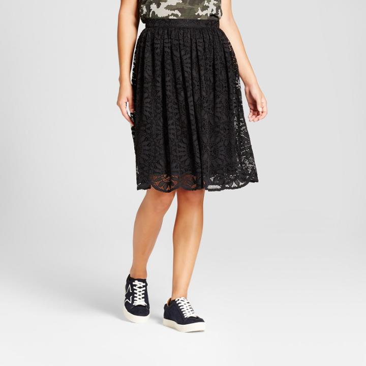 Women's Lace Midi Skirt - Xhilaration (juniors') Black