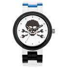Lego Skull Analog Interchangeable Band Watch - White, Kids Unisex