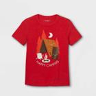 Boys' Camping Graphic Short Sleeve T-shirt - Cat & Jack Bright Red