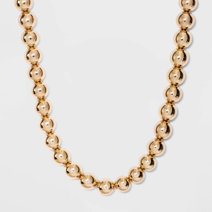 Sugarfix By Baublebar Gold Bead Statement Necklace - Gold