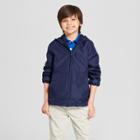 Boys' Long Sleeve Uniform Windbreaker Jacket - Cat & Jack Navy