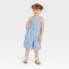 Toddler Girls' Floral Jumpsuit - Cat & Jack Blue