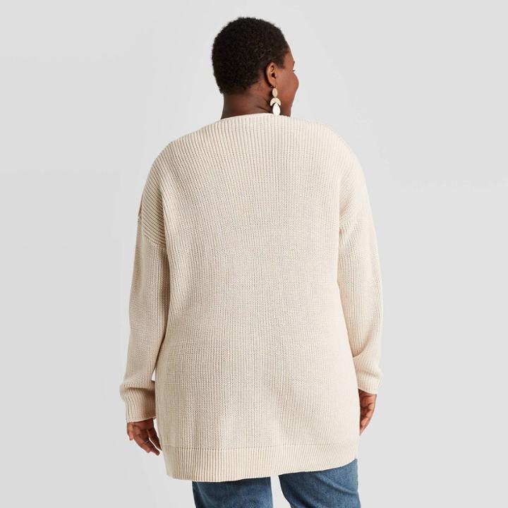 Women's Plus Size Cardigan - Universal Thread Cream
