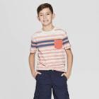 Boys' Stripe Short Sleeve T-shirt - Cat & Jack Red