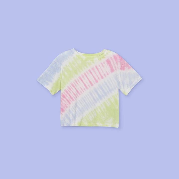More Than Magic Girls' Tie-dye Boxy Short Sleeve T-shirt - More Than