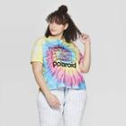 Women's Polaroid Plus Size Short Sleeve Cropped T-shirt (juniors') - Tie Dye 2x,