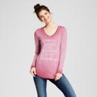 Women's Long Sleeve Flannels Boots And Pumpkin Spice Everything Graphic T-shirt - Zoe+liv (juniors') Burgundy