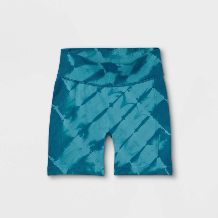 Girls' 5 Seamless Bike Shorts - All In Motion Teal