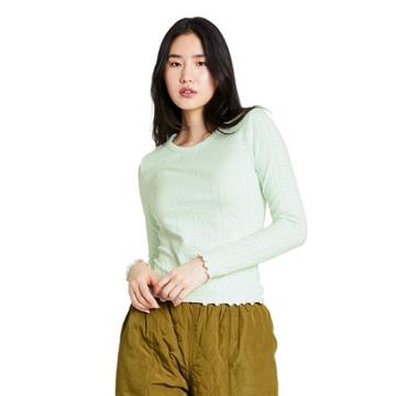 Women's Crewneck Eyelet Pointelle Pullover Sweater - Sandy Liang X Target