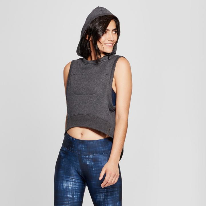 Women's Sleeveless Hoodie - Joylab Charcoal Heather