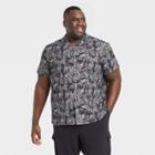 Men's Big & Tall Short Sleeve Leaf Print Adventure T-shirt - All In Motion Purple