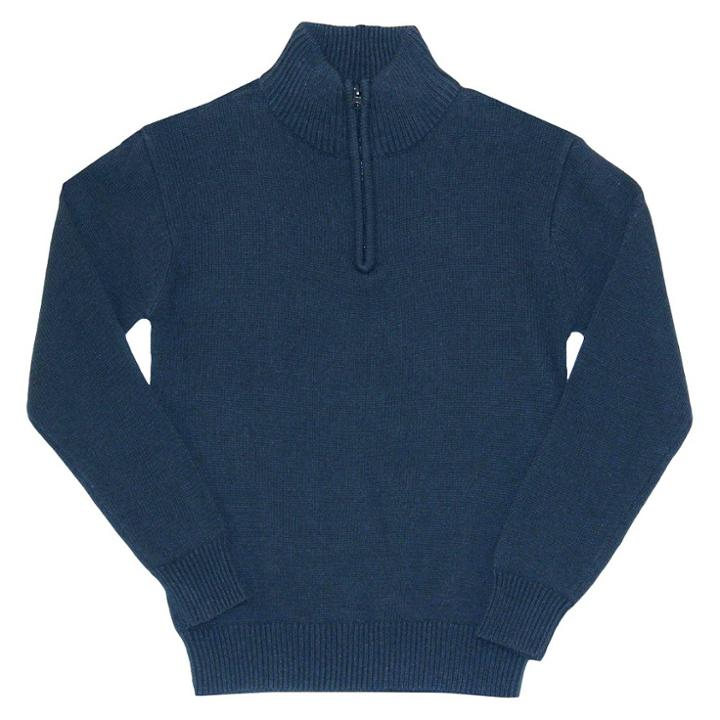 Eddie Bauer Boys' Half Zip Sweater 4 - Navy (blue)