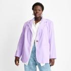 Women's Oversized Watercolor Blazer - Future Collective With Gabriella Karefa-johnson Light Purple