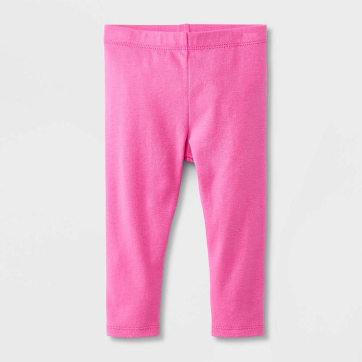 Baby Girls' Jersey Leggings - Cat & Jack Pink Newborn
