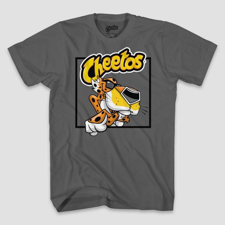 Frito-lay Men's Cheetos Block Short Sleeve Graphic T-shirt - Charcoal M, Men's, Size:
