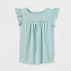 Toddler Girls' Eyelet Short Sleeve T-shirt - Cat & Jack Mint