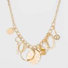 Target Bead And Coins And Link Long Necklace - A New Day Gold