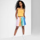 High-rise Fleece Bermuda Shorts - Wild Fable Tie-dye Xs, Multicolor Tie-dye