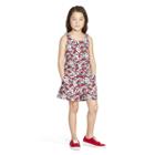 Girls' Hibiscus Whale Sleeveless Scoop Neck Romper - Red/navy Xs - Vineyard Vines For Target