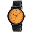 Simplify The 3200 Men's Stainless Steel Bracelet Watch - Orange