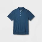 Men's Loose Fit Adaptive Polo Shirt - Goodfellow & Co Blue